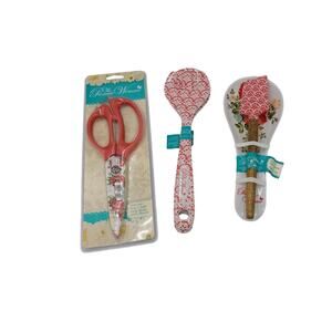 The Pioneer Woman Vintage Floral - Shear, Server Set, Spoon Rest & Spatula Set